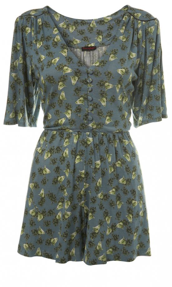 Miss Selfridge Bird Print Playsuit, £37