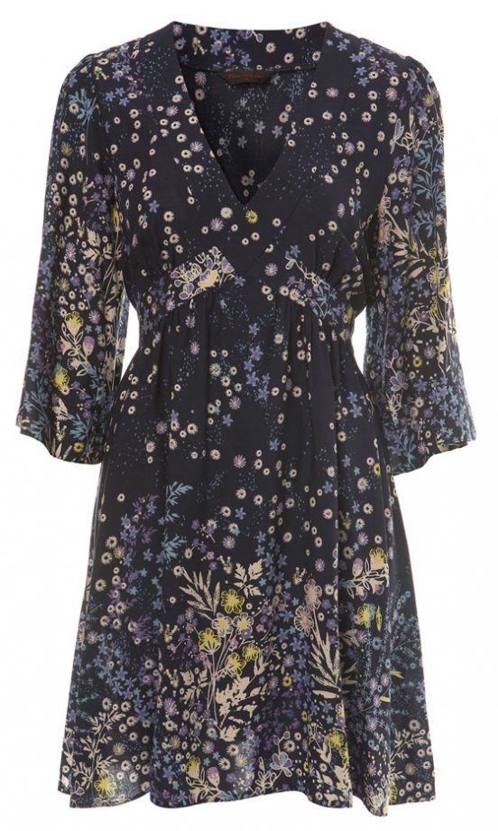 Miss Selfridge Blue Floral Star Smock Dress, £39