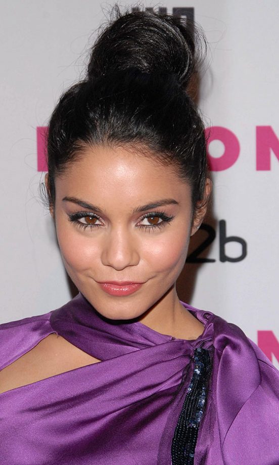 Vanessa Hudgen's Top-Knot Is The Perfect Party Hairstyle, 2010