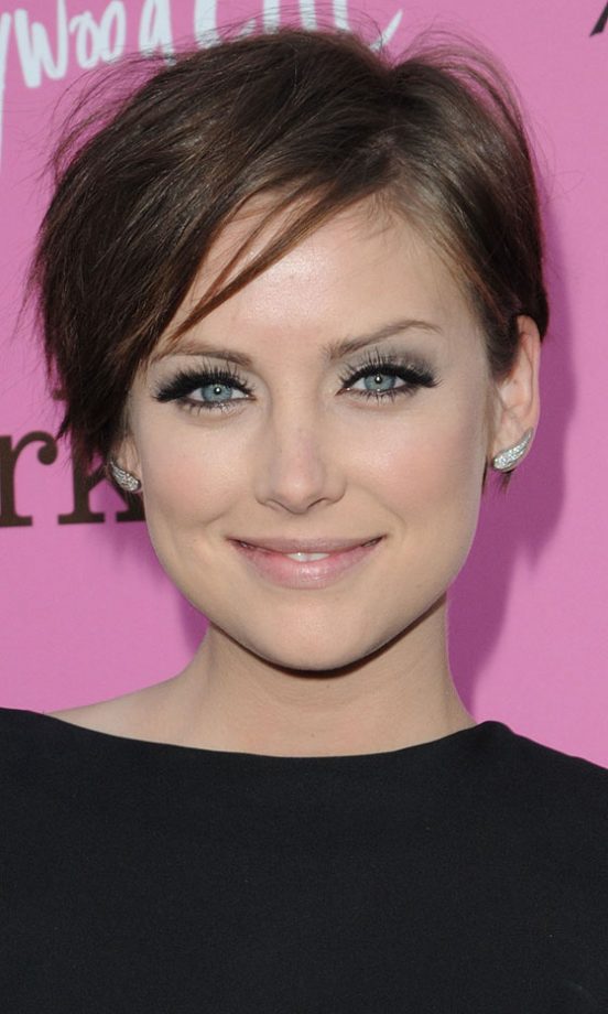 Jessica Stroup Adds False Eyelashes To Her Smoky Eyes At A Party In Hollywood, 2010