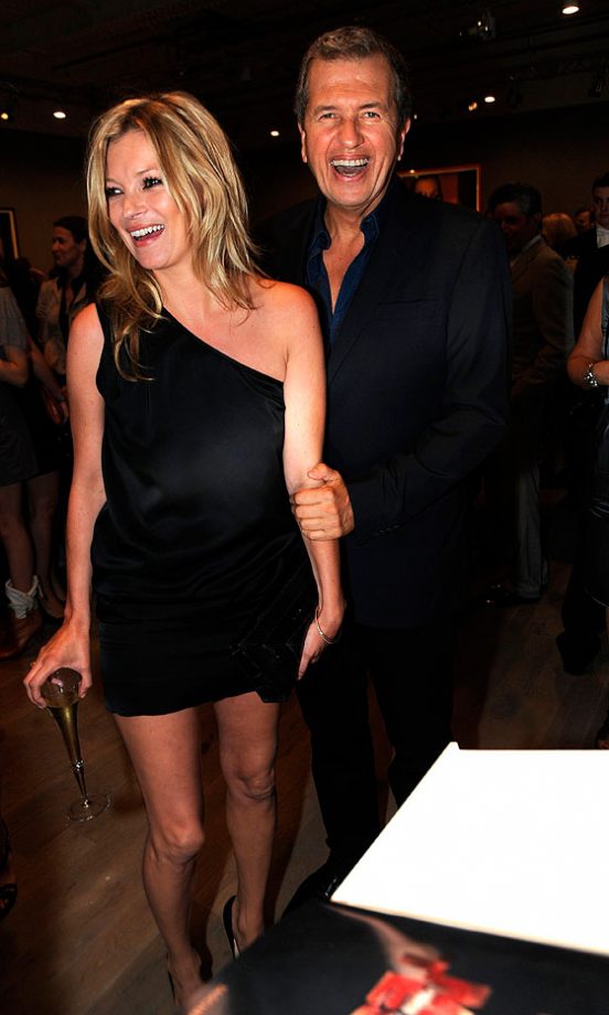 Kate Moss And Mario Testino At The 'Kate Who?' Exhibition, 2010
