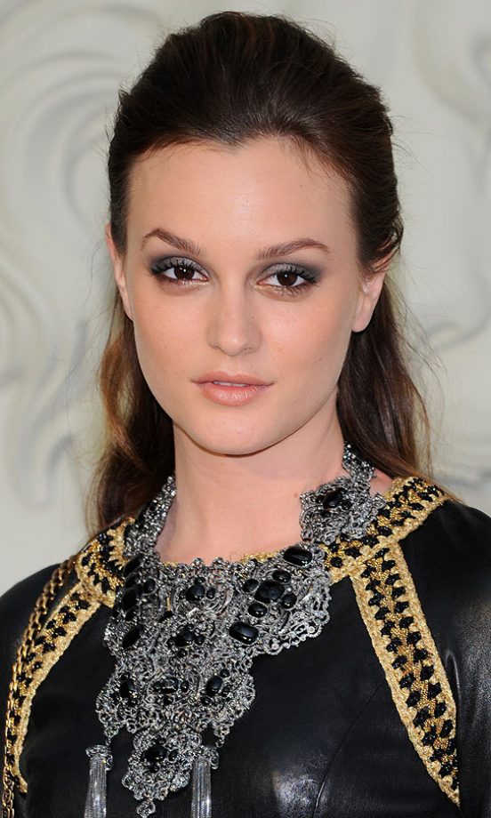 Leighton Meester Goes For Rocky Glam Hairstyle At The Chanel Haute Couture Show, 2010A