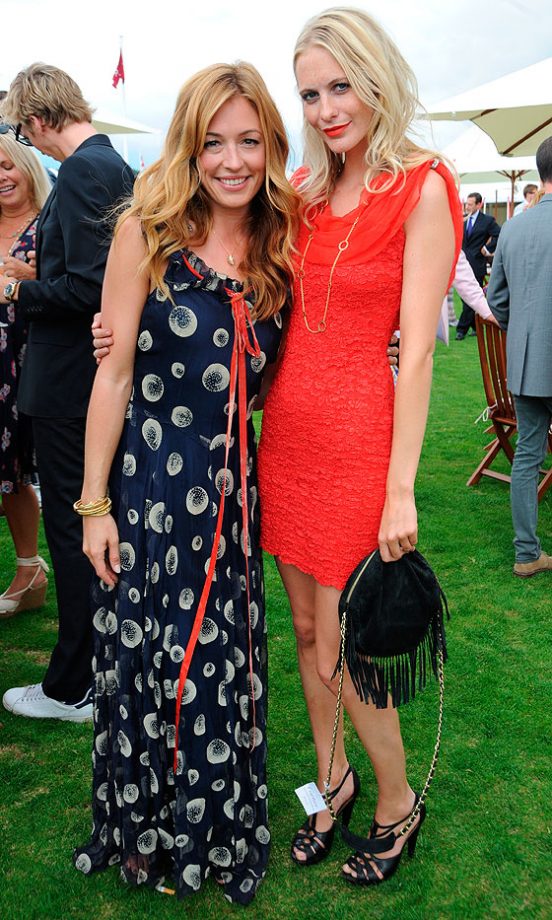 Cat Deeley And Poppy Delevigne At The Cartier International Polo, 2010