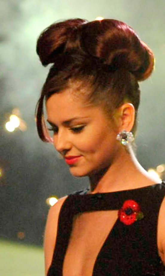 Cheryl Cole's Big Bun Hairstyle Failed To Impress Fellow X Factor Judge Simon Cowell, November 2010