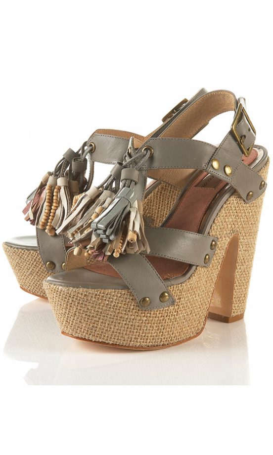Topshop Patsy Tassel Wedges, £130