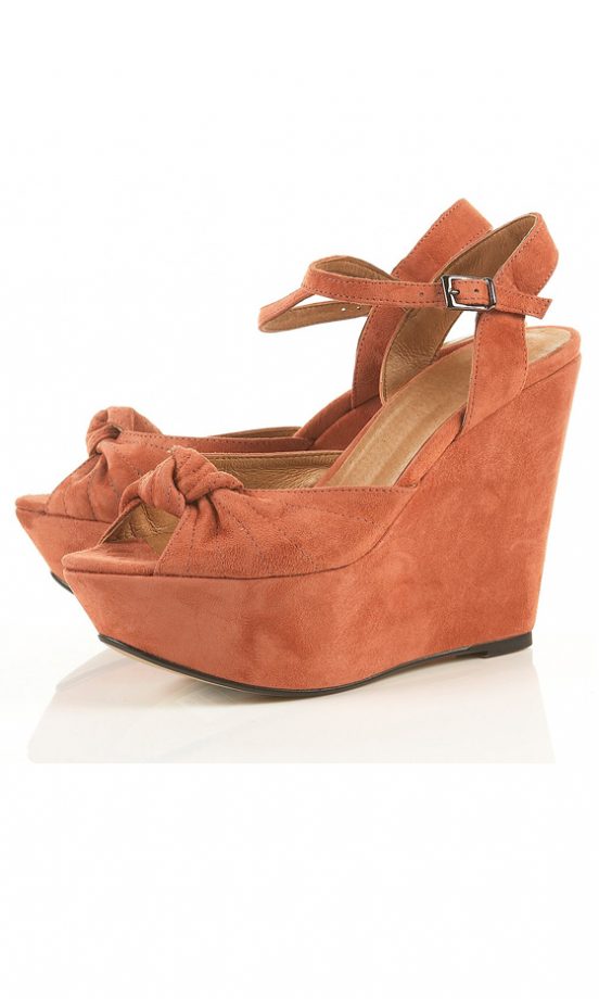 Topshop Waspy Knotted Wedges, £65