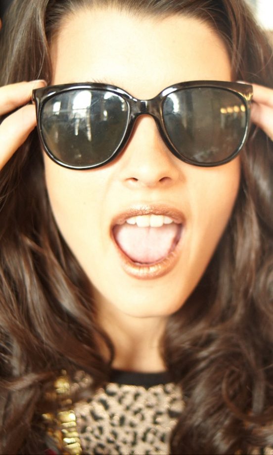Crystal Renn Finds The Perfect Pair Of Supermodel-Worthy Shades At The LOOK Photoshoot