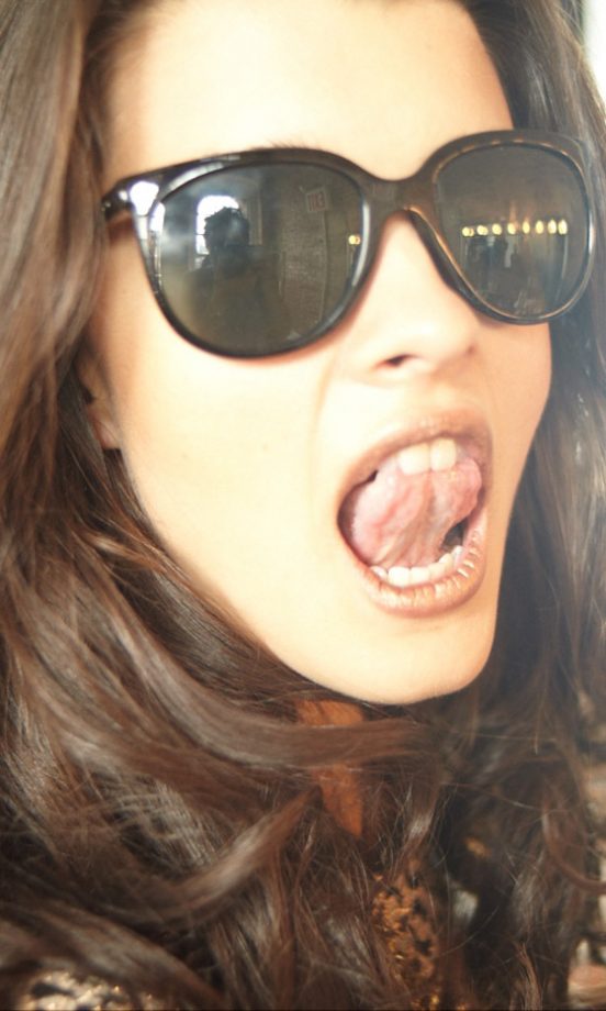 Crystal Renn Looks Every Inch The Supermodel Wearing Oversided Shades