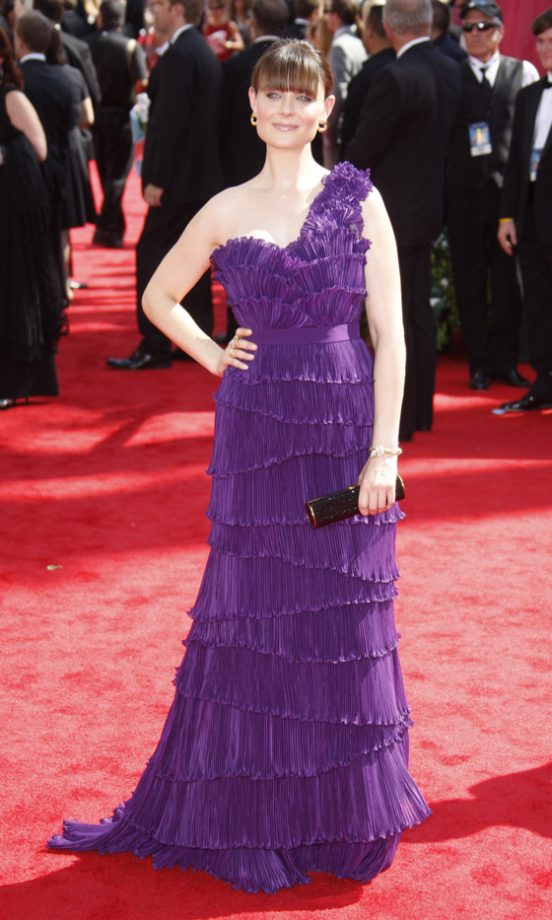 Emily Deschanel At The Emmy Awards 2010
