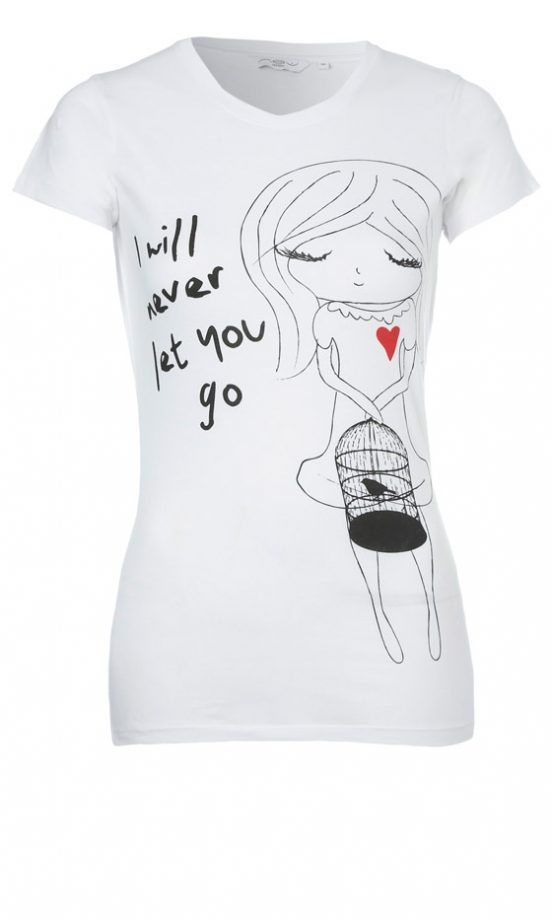 New Look Unlock My Heart T-Shirt, £8