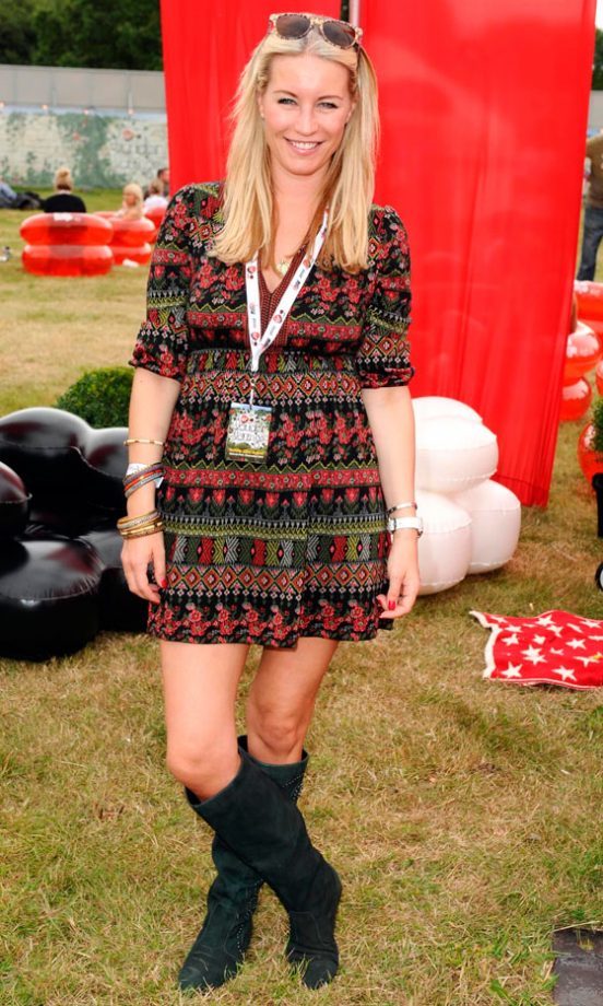 Denise Van Outen Is The Ultimate Yummy Mummy Wearing A Dress By Orion At V Festival 2010