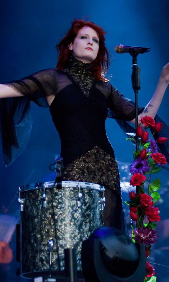 Florence Welch Performs With Florence And The Machine At V Festival 2010