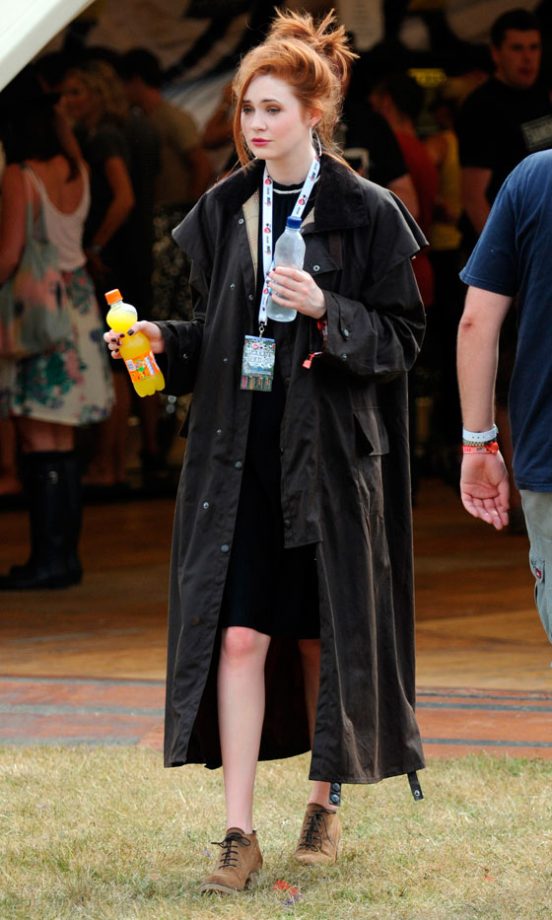 Doctor Who Star, Karen Gillan Showcases Her New Autumn/Winter 2010 Purchase At V Festival 2010
