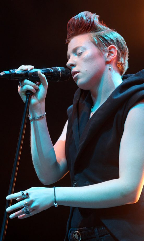 La Roux Performs At The Virgin Media Louder Lounge At V Festival 2010
