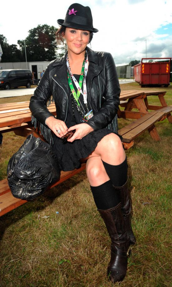 Martine McCutcheo Has Us Lusting Over Her Leather Jacket At V Festival 2010