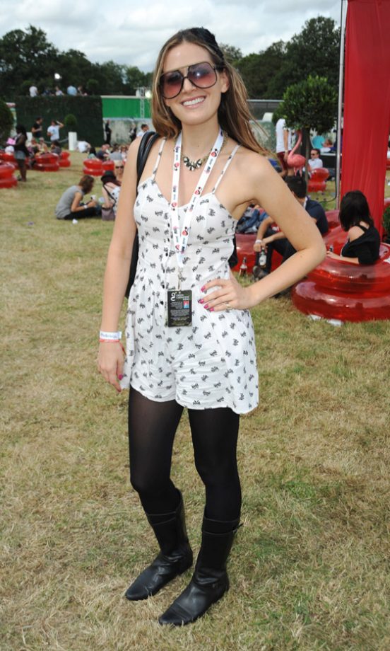 Olivia Lee Parties At The Virgin Media Louder Lounge At V Festival 2010