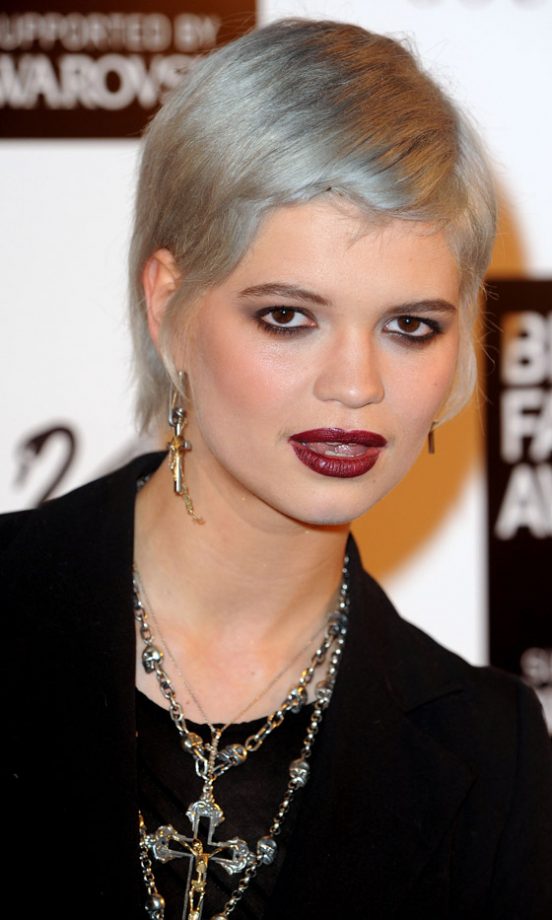 Pixie Geldof Goes For Granny Chic With A Grey Cropped Hairstyle At The British Fashion Awards, 2009