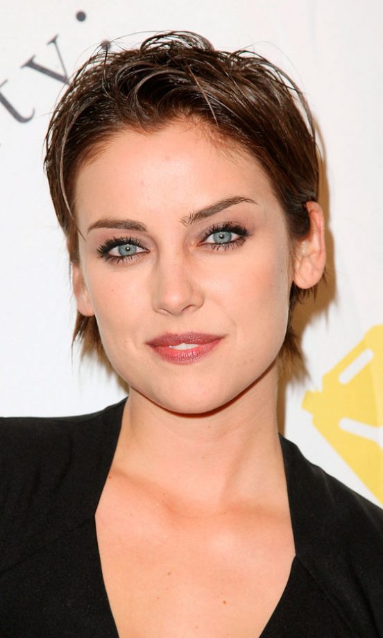 90210 Star Jessica Stroup Channels Rock Chick With A Dishevelled Do, December 2010