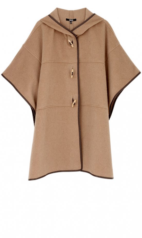 Asos Cape Contrast Trim Cape, £80