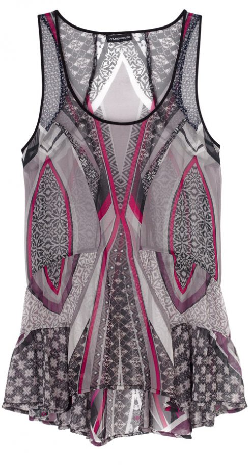 Warehouse Nomadic Print Vest, £45
