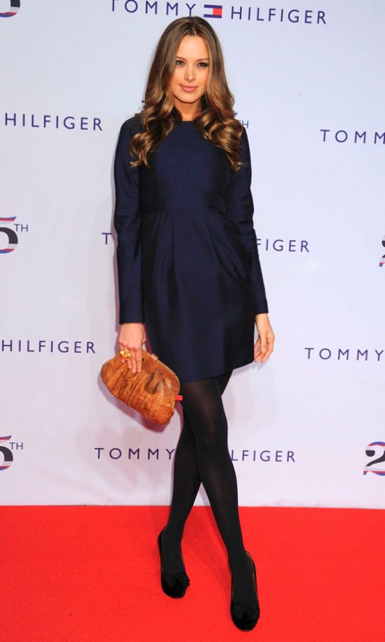 Petra Nemcova Looks Chic In A Navy Dress At The Tommy Hilfiger Spring/Summer Show 2011