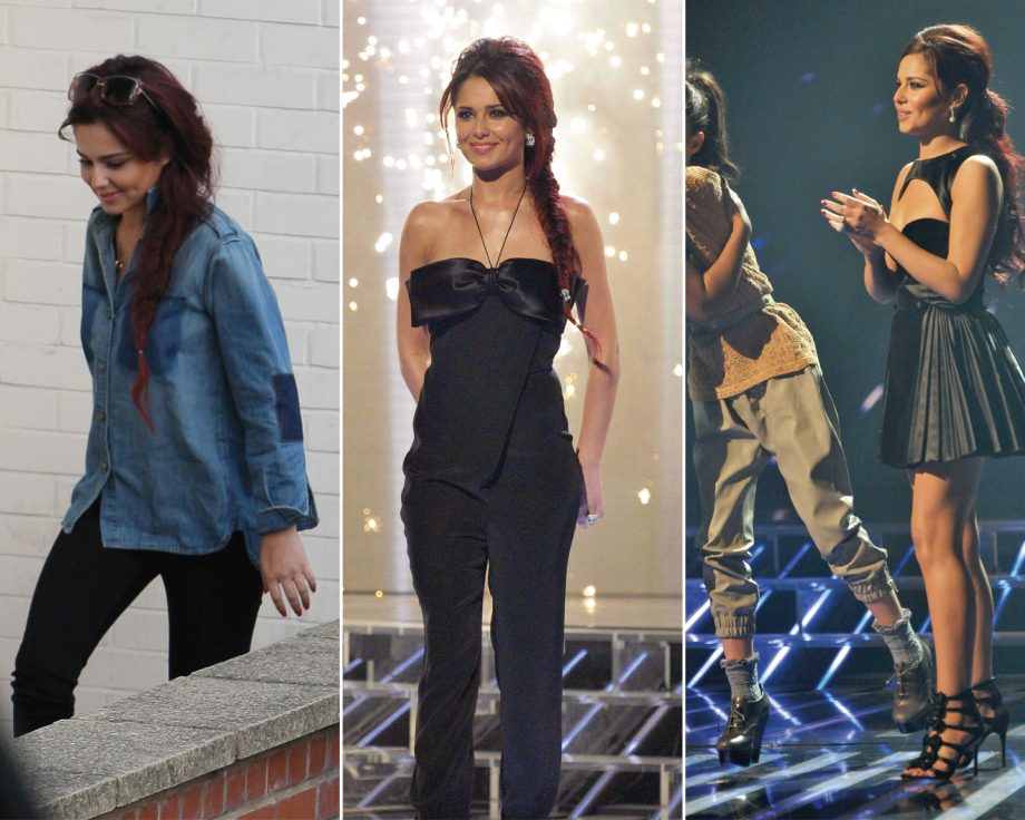 Cheryl Cole with her hot new hairstyles at the X-factor live shows