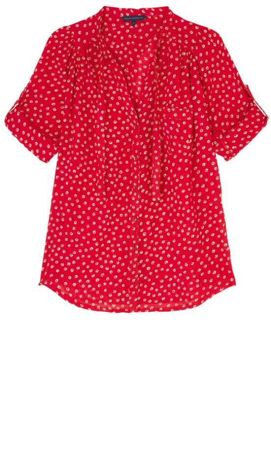 French Connection Crepe Spot Printed Shirt, £50
