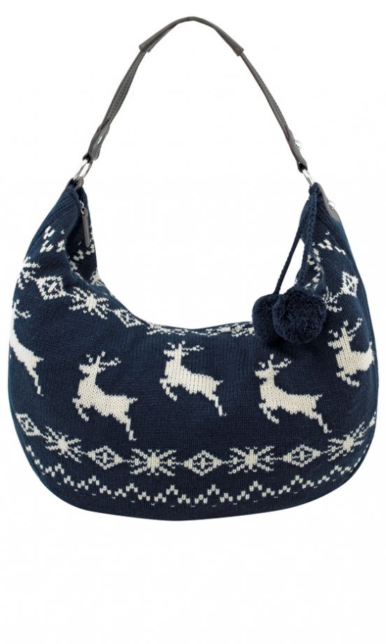 Marks & Spencer Aspen Knitted Pom Pom Tassel Slouch Bag, £39.50