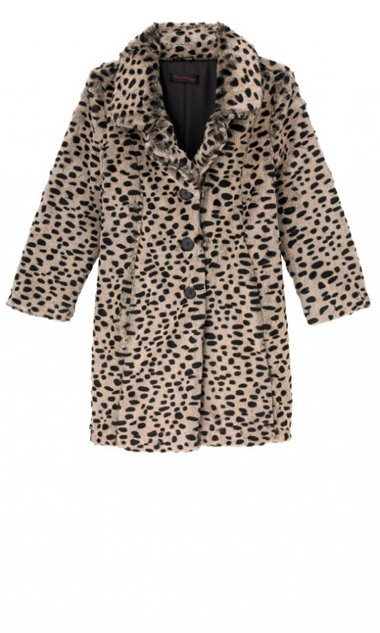 Miss Selfridge Dalmation Faux Fur Coat, £85