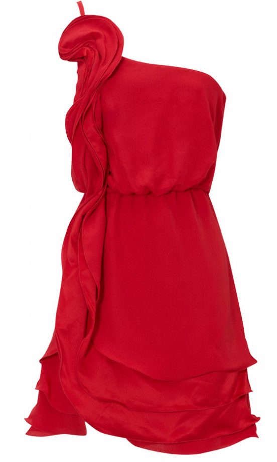 Oasis Rose Corsage One Shoulder Dress, £60