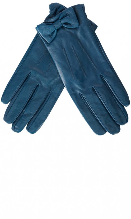 Oasis Bow Leather Gloves, £22