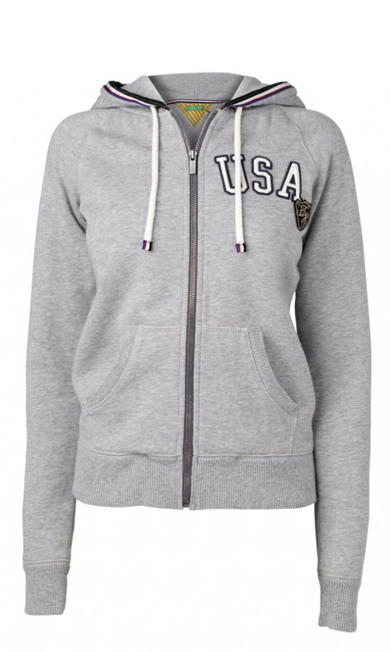 Tommy Hilfiger Grey USA Hoodie From The Icon Collection, £65