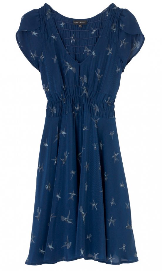 Warehouse Swallow Print Dress, £65