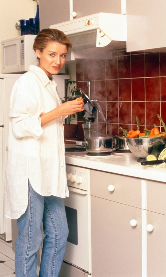 Anyone For A Cuppa? Dannii Minogue Looking Like A Domestic Goddess, 1995