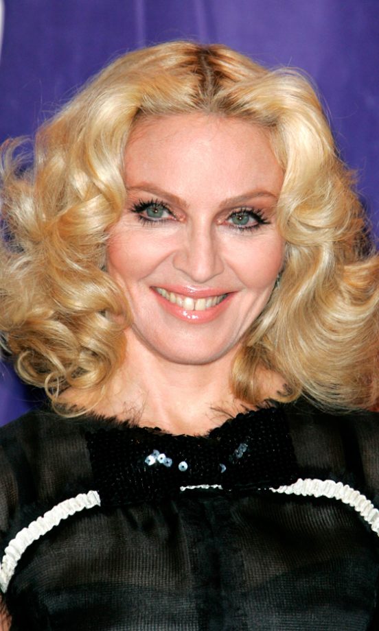 Madonna Ditches The Straighteners For Curling Tongs To Create Big And Bouncy Hair, 2010