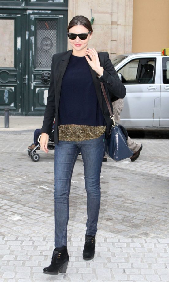 Miranda Kerr Out And About In Paris During Fashion Week
