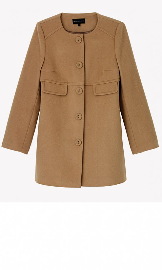 Limited Collection Collarless Coat, £69