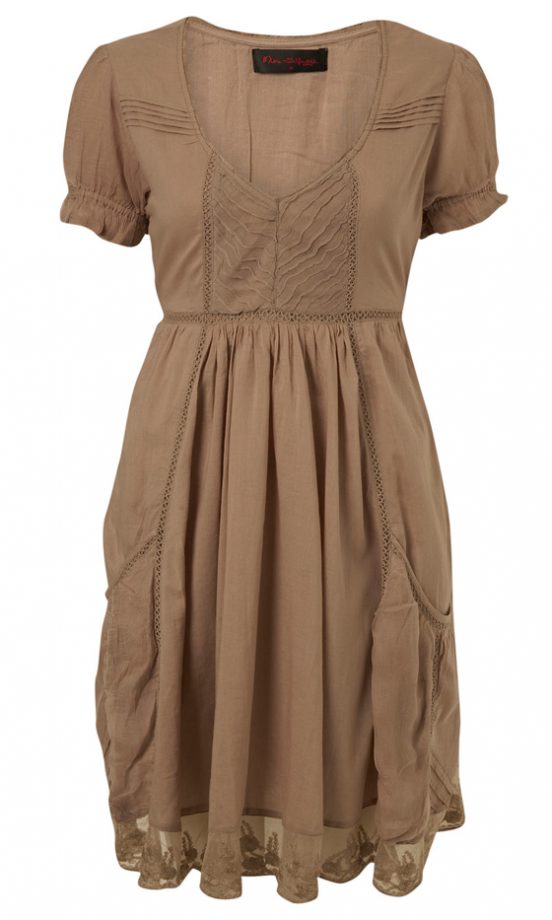 Miss Selfridge Stone Short Sleeve Panel Dress, £25.00