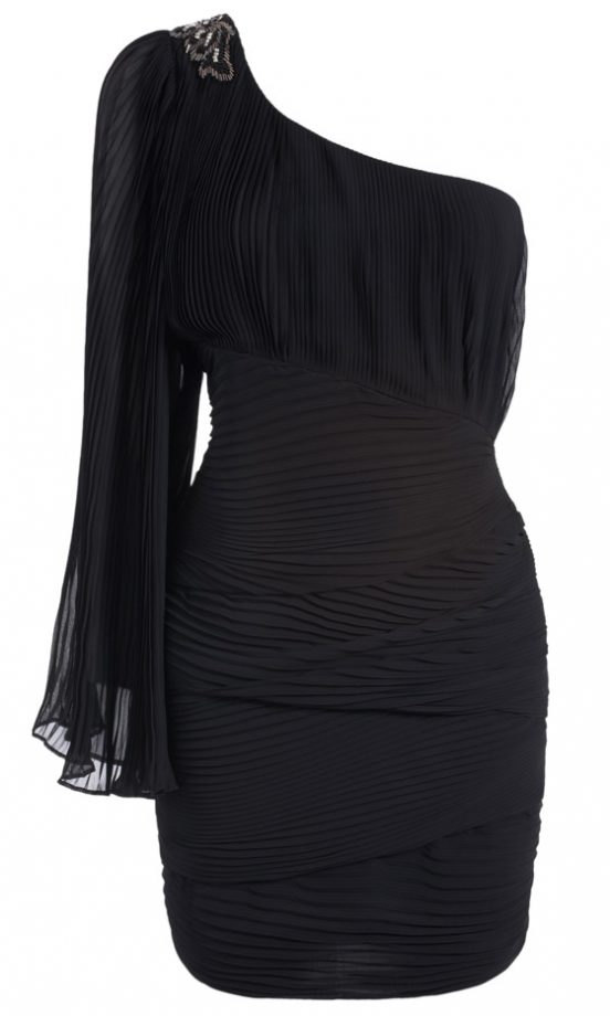 Pixie Lott For Lipsy Embellished One Shoulder Dress, £65
