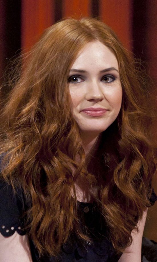 Karen Gillan Boosts Her Glossy Hairstyle With Messy Curls, 2011
