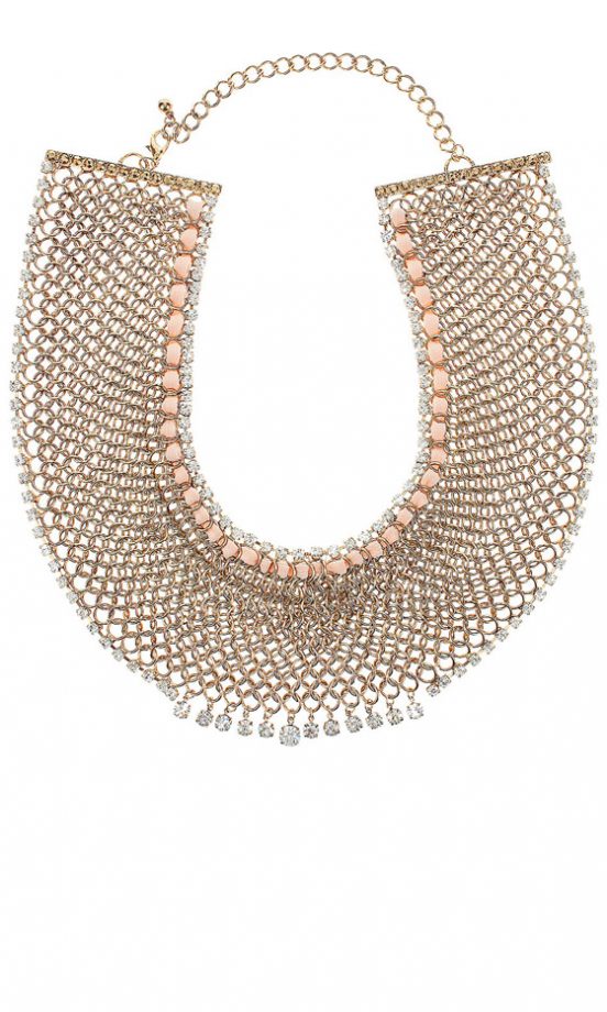 Topshop Chain Linked Chiffon Collar, £40
