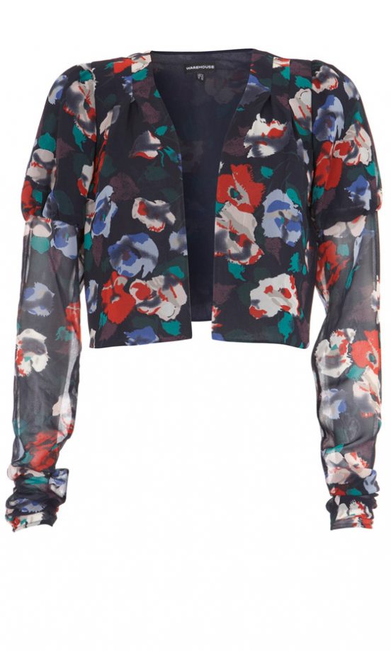 Warehouse Zina Floral Printed Jacket, £45