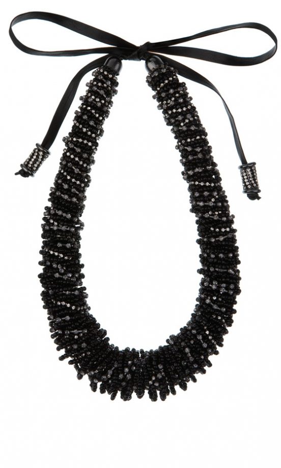 Warehouse Twisted Beads And Stones Rope Necklace, £60