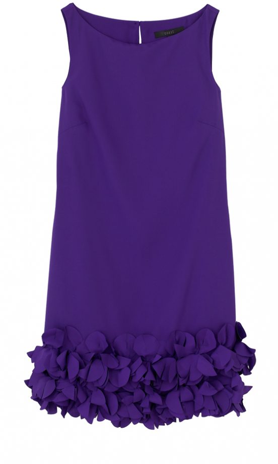 Coast Purple Ruffle Hem Dress £125