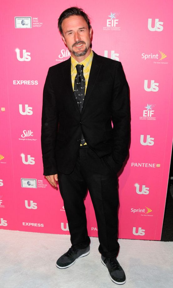 David Arquette Adds A Pop Of Yellow To His Black Suit At The US Weekly Hot Hollywood Party Event 2010