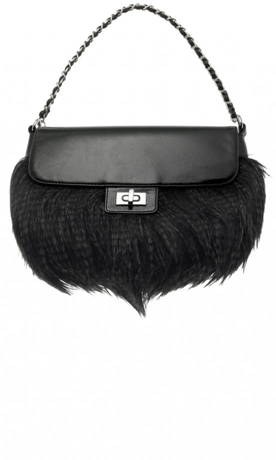 Debenhams Black Feather Purse £25
