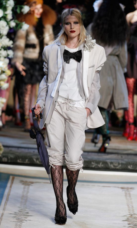 Dree Hemingway Makes A Surprise Appearance On The Catwalk At The Lanvin For H&M Haute Couture New York Fashion Show 2010