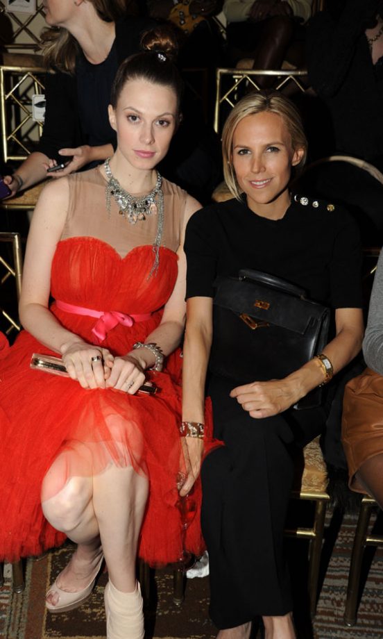 Elettra Wiedemann And Guest At The Lanvin For H&M Haute Couture New York Fashion Show 2010