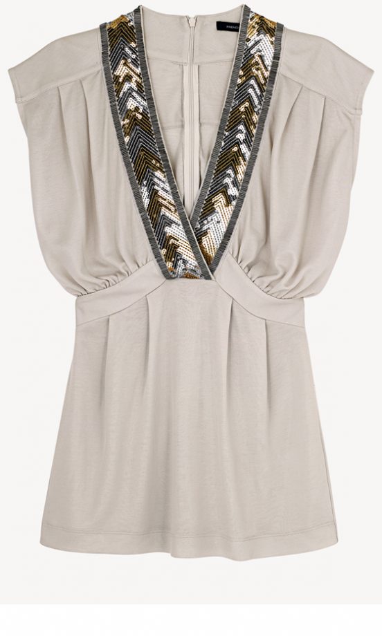 French Connection Sequin Neckline Top £80