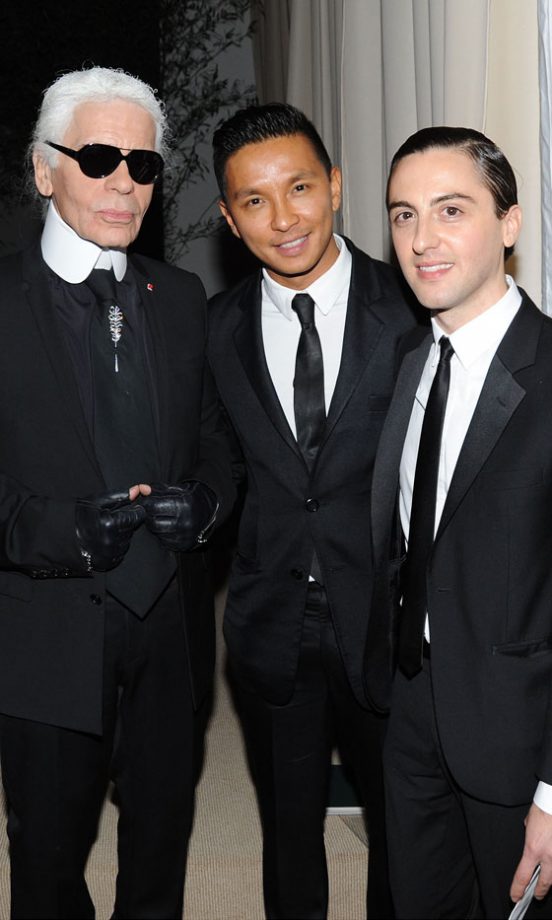 Karl Lagerfeld Prabal Gurung And Eddie BorgoAt The 7th Annual CFDA/Vogue Fashion Fund Awards 2010